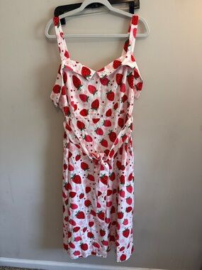 New - SHEIN Strawberry Print sleeveless summer dress